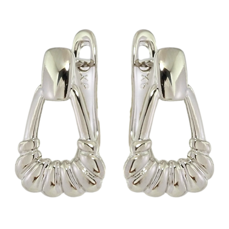 Серьги Xuping Родий английский замок Декоративный узор фото №1