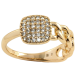 Кольцо Xuping Позолота 18K Орнамент цепочка с инкрустацией цирконием фото №1