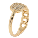Кольцо Xuping Позолота 18K Орнамент цепочка с инкрустацией цирконием фото №2
