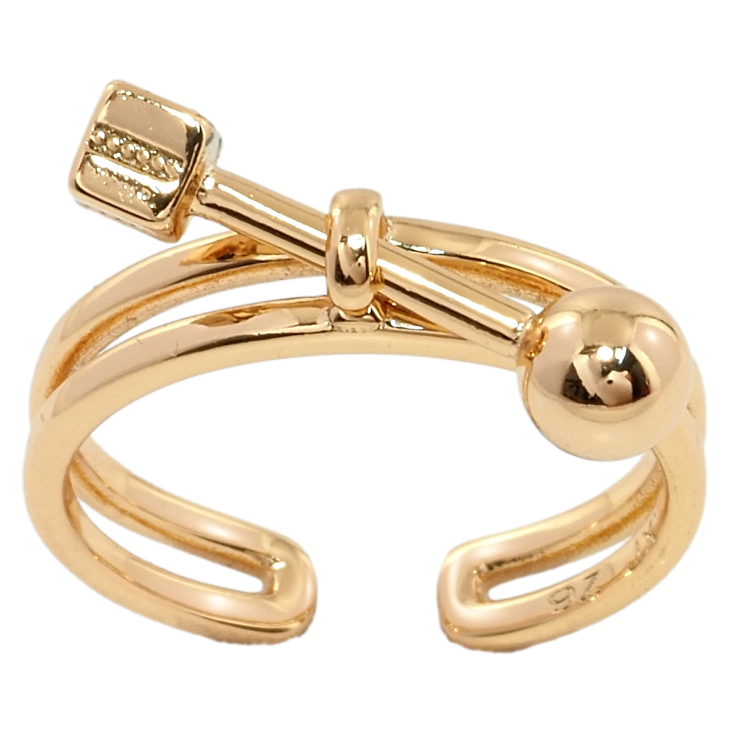 Кольцо Xuping Позолота 18K Модерн фото №14