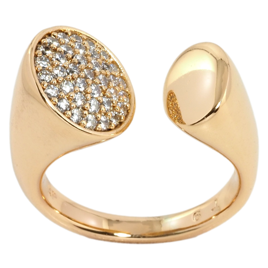 Кольцо Xuping Позолота 18K Инкрустация цирконием фото №1 Кольцо Xuping Позолота 18K Инкрустация цирконием фото №1