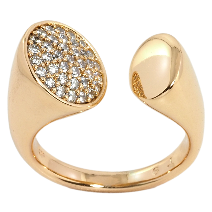 Каблучка Xuping Позолота 18K Інкрустація цирконієм фото №1 Каблучка Xuping Позолота 18K Інкрустація цирконієм фото №1