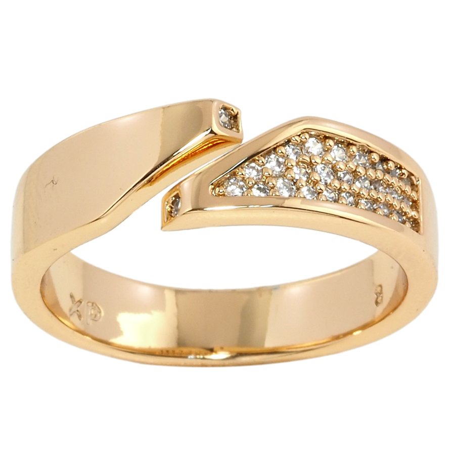 Каблучка Xuping Позолота 18K Інкрустація цирконієм фото №1 Каблучка Xuping Позолота 18K Інкрустація цирконієм фото №1