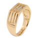 Кольцо Xuping Позолота 18K Дорожки циркония фото №2