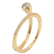 Кольцо Xuping Позолота 18K Дорожка циркония с фианитом фото №2