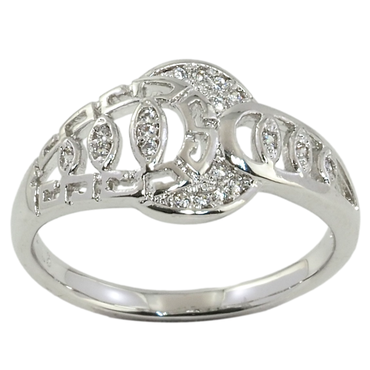 Кольцо Xuping Родий Декоративный узор с цирконием фото №19 Кольцо Xuping Родий Декоративный узор с цирконием фото №19