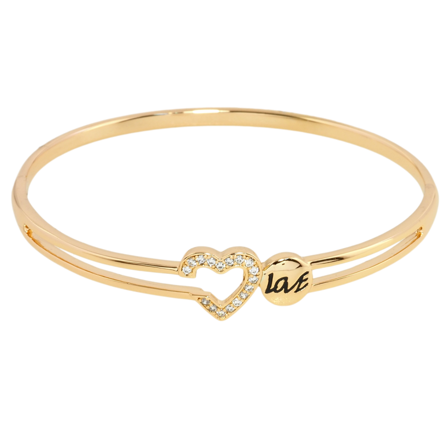 Браслет Xuping Позолота 18K Сердечко Love ø 5,7см фото №1