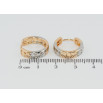 Сережки Xuping Позолота 18K + Родій колечки Декоративний орнамент фото №2