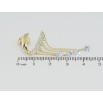 Серьги Xuping Позолота 14K пусеты Кристальные подвески фото №2