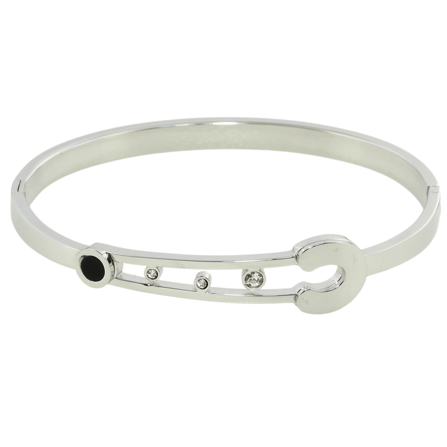 Браслет Xuping ТТМ Stainless Steel колір Родій Шпилька ø 6см фото №1