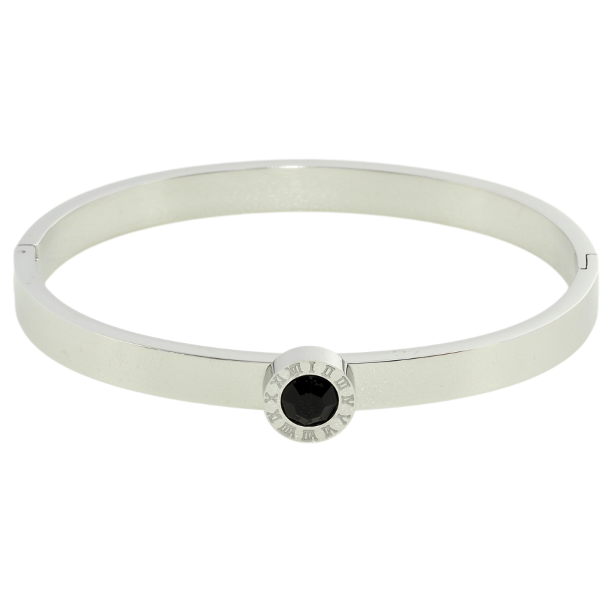 Браслет Xuping ТТМ Stainless Steel колір Родій Циферблат ø 6см фото №1