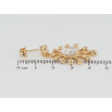 Серьги Xuping Позолота 18K пусеты Декоративные подвески с фианитами фото №2