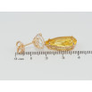 Серьги Xuping Позолота 18K пусеты Кристальные подвески с желтыми фианитами фото №2