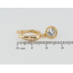 Серьги Xuping Позолота 18K английский замок Кристальные подвески ø 9мм фото №2