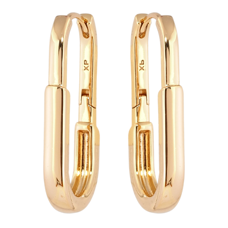 Серьги Xuping Позолота 18K колечки Декоративные овалы фото №21