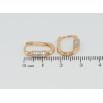 Серьги Xuping Позолота 18K колечки Инкрустация цирконием фото №2 Серьги Xuping Позолота 18K колечки Инкрустация цирконием фото №2