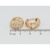 Серьги Xuping Позолота 18K колечки Инкрустация цирконием фото №2