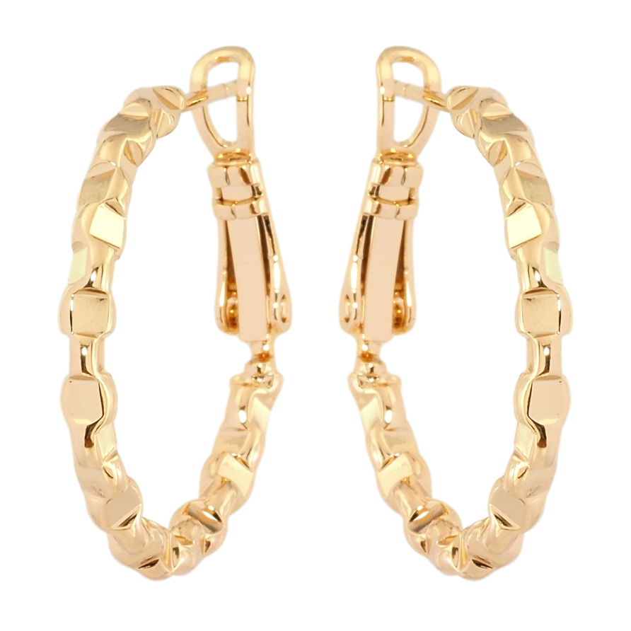 Серьги Xuping Позолота 18K кольца (конго) Геометрический узор ø 2.5см фото №1 Серьги Xuping Позолота 18K кольца (конго) Геометрический узор ø 2.5см фото №1