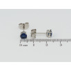Серьги Xuping Родий пусеты Синие фианиты в 4-х крапановой оправе ø 5мм фото №2 Серьги Xuping Родий пусеты Синие фианиты в 4-х крапановой оправе ø 5мм фото №2