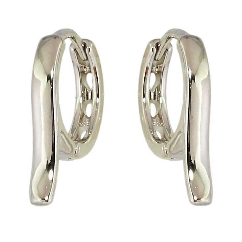 Серьги Xuping Родий колечки Декоративные фото №1