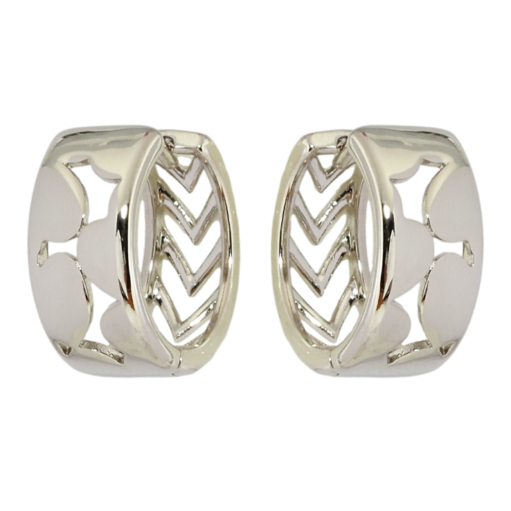 Серьги Xuping Родий колечки Декоративный резной узор фото №10 Серьги Xuping Родий колечки Декоративный резной узор фото №10