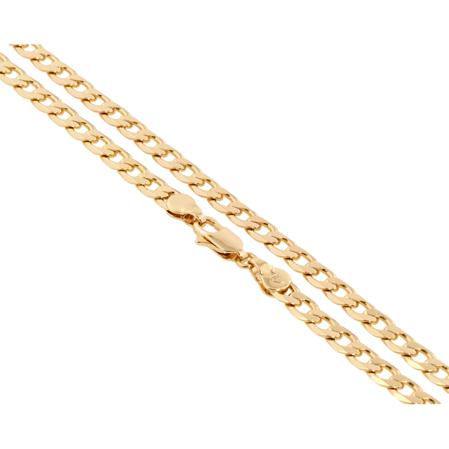 Ланцюжок Xuping Позолота 18K Плетіння Панцирне довжина 44см х 5мм фото №1