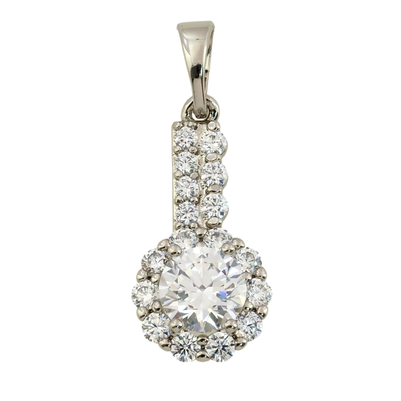 Кулон Xuping Родий Искристость для цепочки до 5мм фото №1 Кулон Xuping Родий Искристость для цепочки до 5мм фото №1