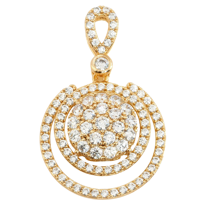 Кулон Xuping Позолота 18K Інкрустація цирконієм для ланцюжка до 4мм фото №1 Кулон Xuping Позолота 18K Інкрустація цирконієм для ланцюжка до 4мм фото №1