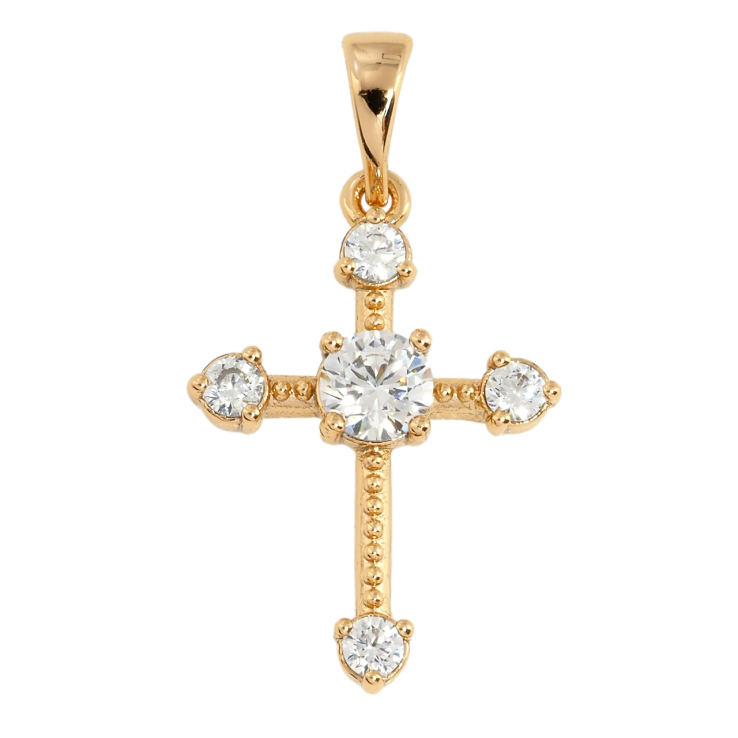 Кулон Xuping Позолота 18K Крест с цирконием для цепочки до 5мм фото №15 Кулон Xuping Позолота 18K Крест с цирконием для цепочки до 5мм фото №15