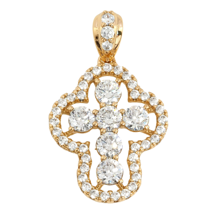 Кулон Xuping Позолота 18K Крест с цирконием для цепочки до 4мм фото №21 Кулон Xuping Позолота 18K Крест с цирконием для цепочки до 4мм фото №21