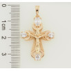 Кулон Xuping Позолота 18K Крест с Распятием и цирконием для цепочки до 5мм фото №2 Кулон Xuping Позолота 18K Крест с Распятием и цирконием для цепочки до 5мм фото №2