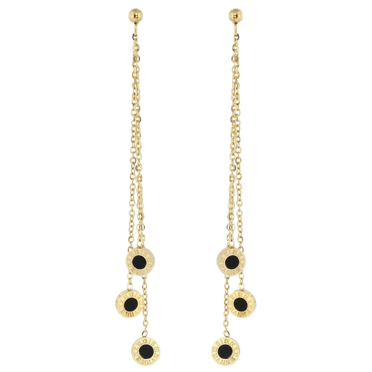 Сережки Xuping TTM Stainless Steel колір 14K пусети Декоративні підвіски фото №20