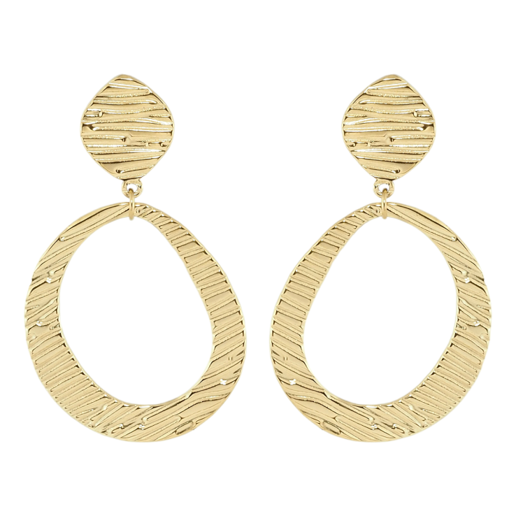 Сережки Xuping TTM Stainless Steel колір 14K пусети Декоративні підвіски фото №18