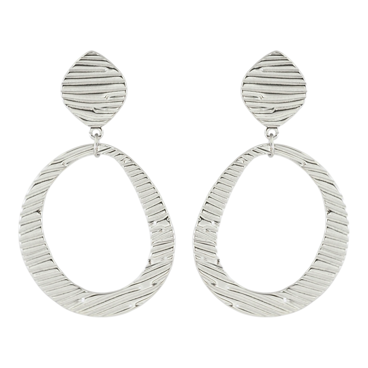 Сережки Xuping TTM Stainless Steel колір Родій пусети Декоративні підвіски фото №16