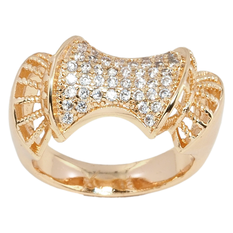 Кольцо Xuping M&L Цвет 18К Декоративный узор с цирконием фото №1