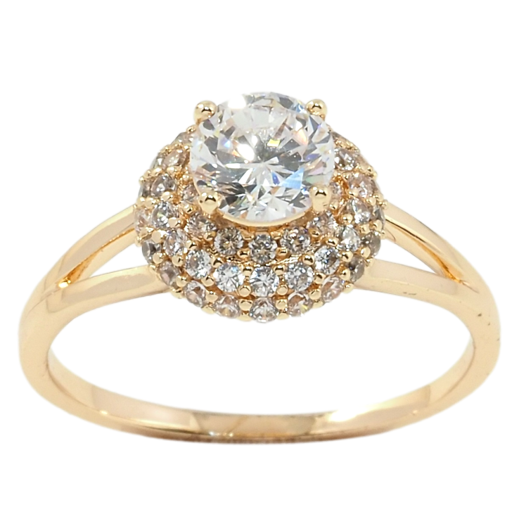 Каблучка Xuping M&L Колір 18К Фіаніт в обрамленні цирконію фото №10