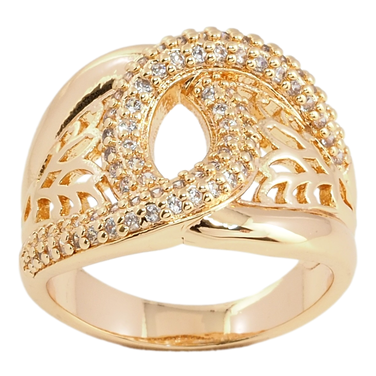 Кольцо Xuping M&L Цвет 18К Резной орнамент с цирконием фото №19