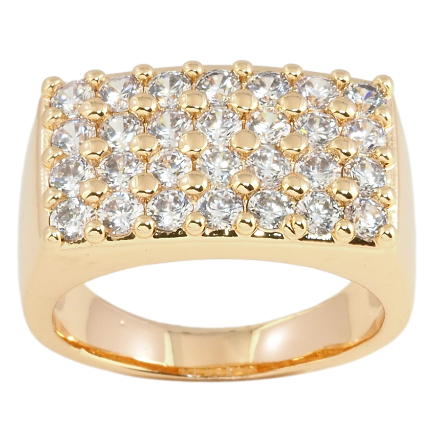 Перстень Xuping M&L Цвет 18К Инкрустация цирконием фото №1