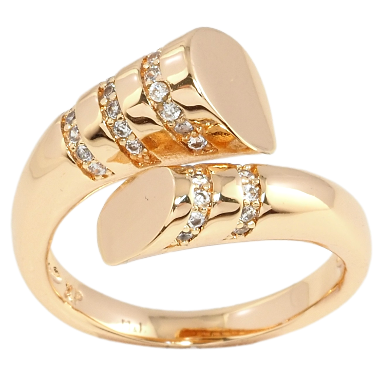 Кольцо Xuping M&L Цвет 18К Узор с дорожками циркония фото №19