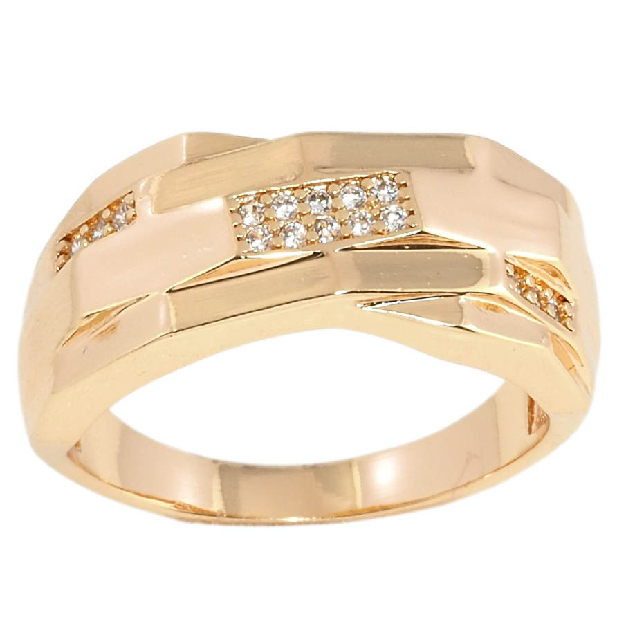 Кольцо Xuping M&L Цвет 18К Декоративный узор с цирконием фото №1