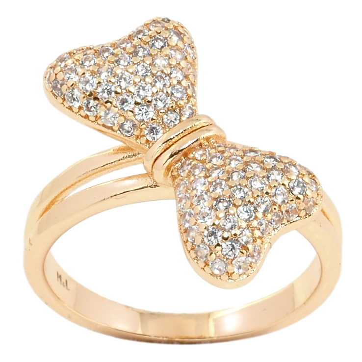 Кольцо Xuping M&L Цвет 18К Бант инкрустация цирконием фото №15 Кольцо Xuping M&L Цвет 18К Бант инкрустация цирконием фото №15