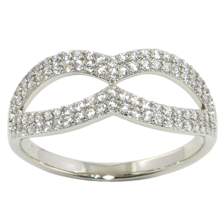 Кольцо Xuping Родий Инкрустация цирконием фото №21 Кольцо Xuping Родий Инкрустация цирконием фото №21