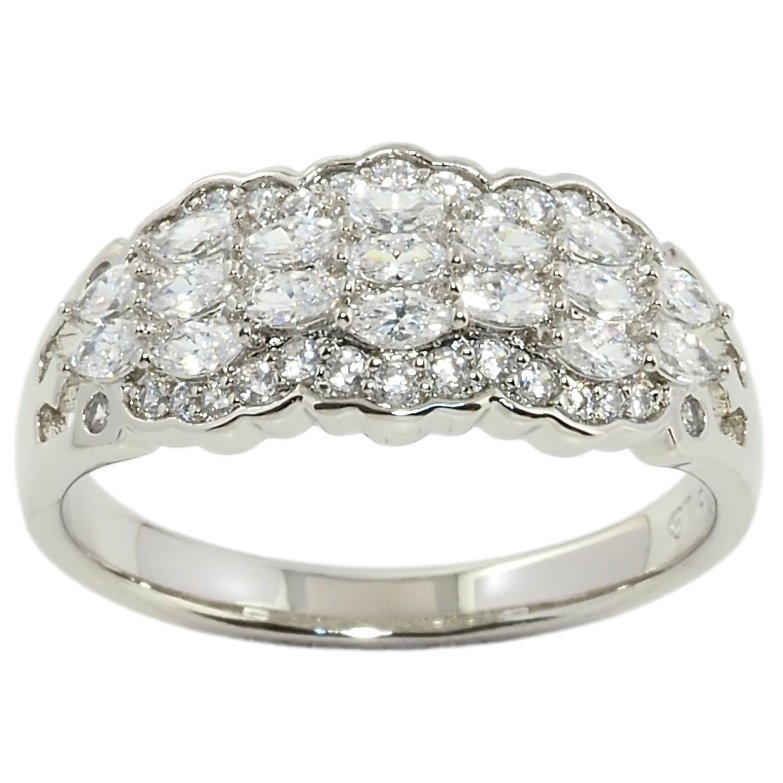 Каблучка Xuping Родій Інкрустація цирконієм фото №1