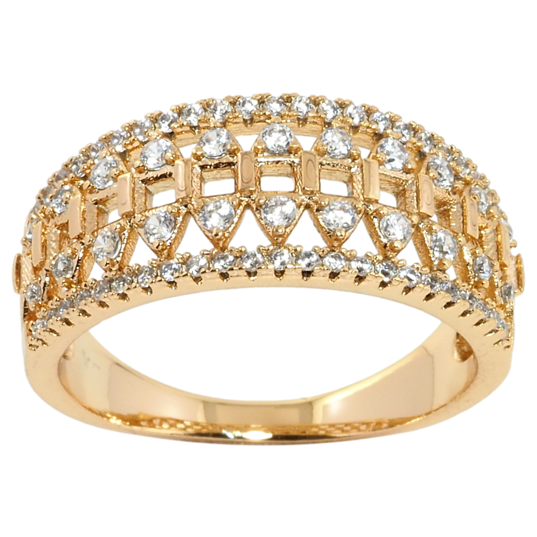 Каблучка Xuping Позолота 18K Інкрустація цирконієм фото №1