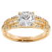 Кольцо Xuping Позолота 18K Узор из циркония с фианитом фото №1