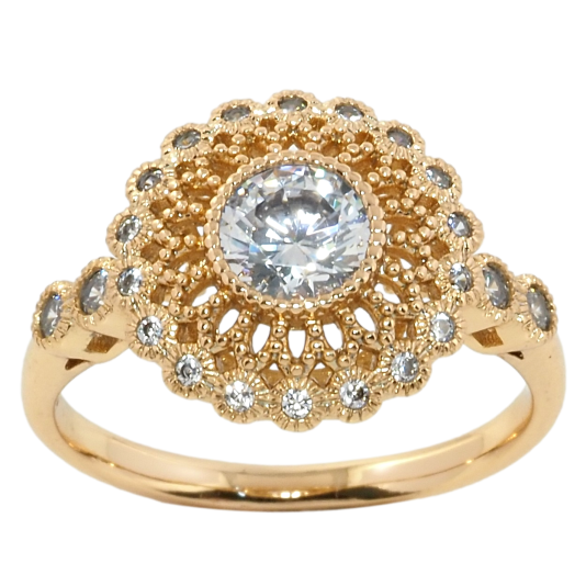 Кольцо Xuping Позолота 18K Декоративный цветок фото №1