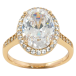 Кольцо Xuping Позолота 18K Фианит в обрамлении циркония фото №1