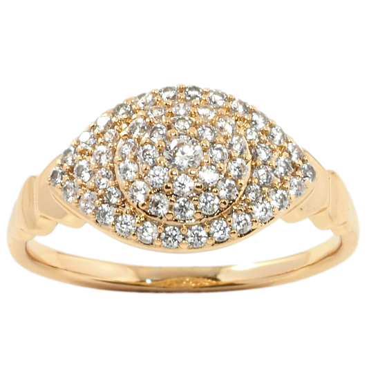 Кольцо Xuping Позолота 18K Инкрустация цирконием фото №1 Кольцо Xuping Позолота 18K Инкрустация цирконием фото №1