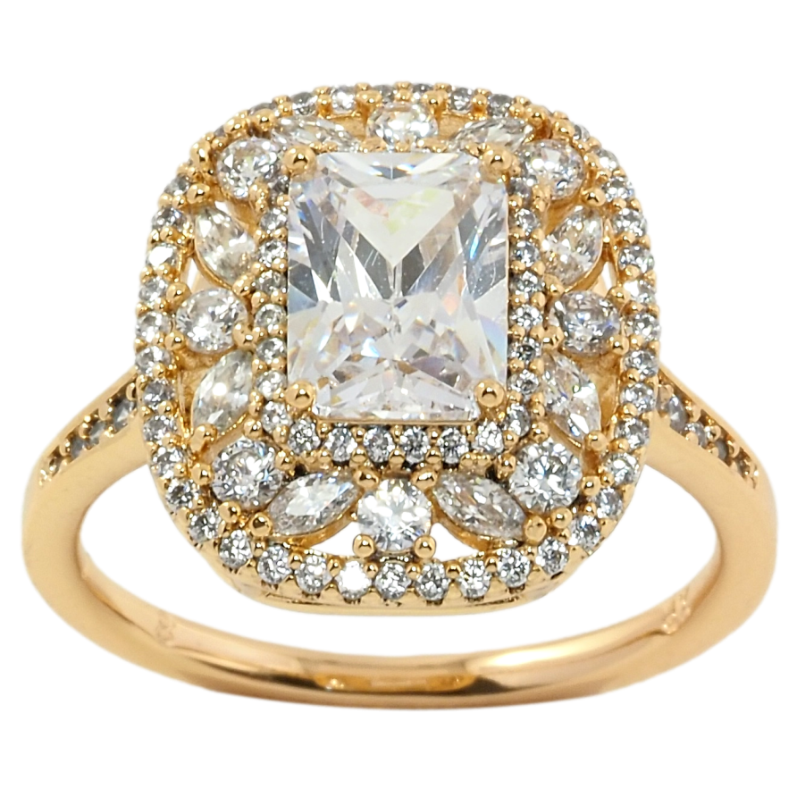 Каблучка Xuping Позолота 18K Інкрустація цирконієм фото №1