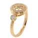 Кольцо Xuping Позолота 18K Круглый узор с цирконием фото №2 Кольцо Xuping Позолота 18K Круглый узор с цирконием фото №2